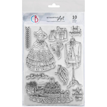 Ciao Bella Clear Stamp Set Transparente Stempel Just Married