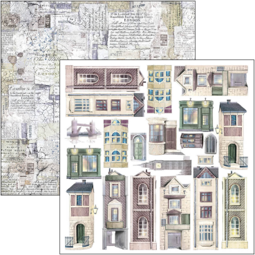 Preview: Ciao Bella 6 x 6 Inch Fussy Cut Pad London's Calling