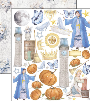 Preview: Ciao Bella 6 x 6 Inch Fussy Cut Pad Midnight Spell