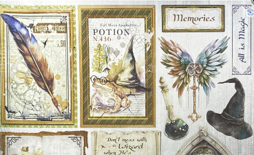 Preview: Ciao Bella 6 x 6 Inch Wizard Academy Deluxe Paper Silver