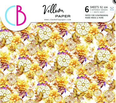 Ciao Bella Vellum Paper Patterns A4 Vellum Ethereal