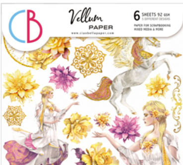 Ciao Bella 6 x 6 Inch Vellum Ethereal Fussy