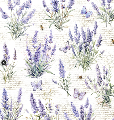 Ciao Bella Vellum Paper Patterns A4 Morning in Provence
