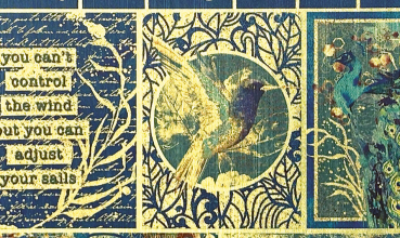 Preview: Ciao Bella 6 x 6 Inch Deluxe Paper Gold Indigo