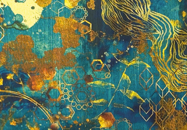Ciao Bella 6 x 6 Inch Deluxe Paper Gold Indigo