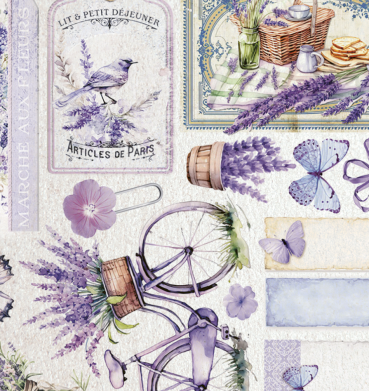 Preview: Ciao Bella Pearl Paper Pad 6 x 6 Inch Deluxe Morning in Provence