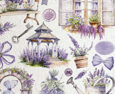 Preview: Ciao Bella Pearl Paper Pad 6 x 6 Inch Deluxe Morning in Provence