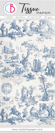 Ciao Bella Tissue Paper Toile de Jouy