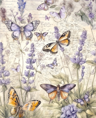Preview: Ciao Bella Tissue Paper A4 Mix Whismical Butterflies