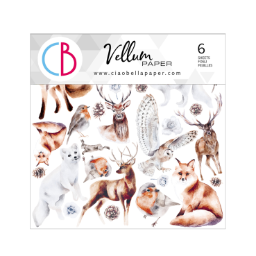 Ciao Bella Paper Vellum Paper Patterns A4 Winter Journey