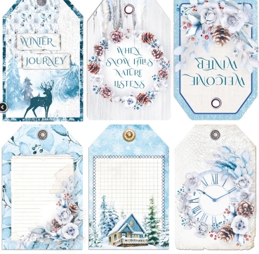Preview: Ciao Bella Paper Vellum Paper Patterns A4 Winter Journey