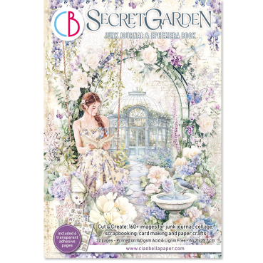 Ciao Bella Paper Ephemera Book A4 Secret Garden