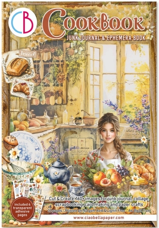 Ciao Bella Paper Ephemera Book A4 Cookbook