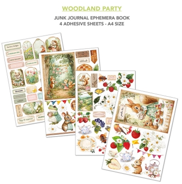 Ciao Bella Paper Ephemera Book A4 Woodland Party