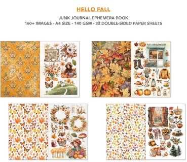 Preview: Ciao Bella Paper Ephemera Book A4 Hello Fall