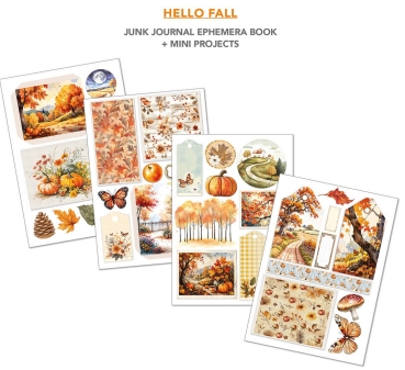 Ciao Bella Paper Ephemera Book A4 Hello Fall