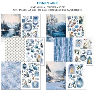 Preview: Ciao Bella Paper Ephemera Book A4 Frozen Land