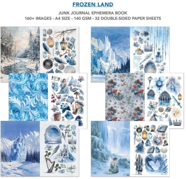 Preview: Ciao Bella Paper Ephemera Book A4 Frozen Land