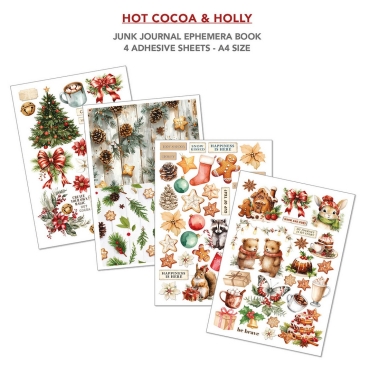 Ciao Bella Paper Ephemera Book A4 Hot Cocoa and  Holly