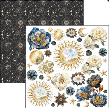 Preview: Ciao Bella Paper Fussy Cut Pad 6 x 6 Inch Celestial