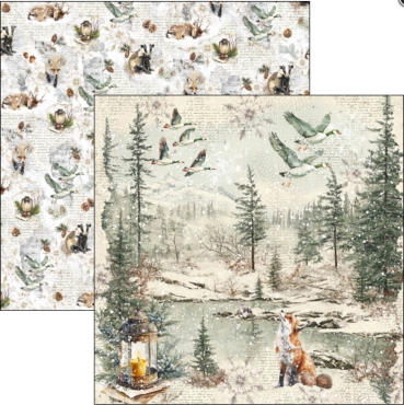 Preview: Ciao Bella Paper 8 x 8 Inch Pad Forest Tales