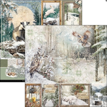 Preview: Ciao Bella Paper 12 x 12 Inch Paper Pad Forest Tales