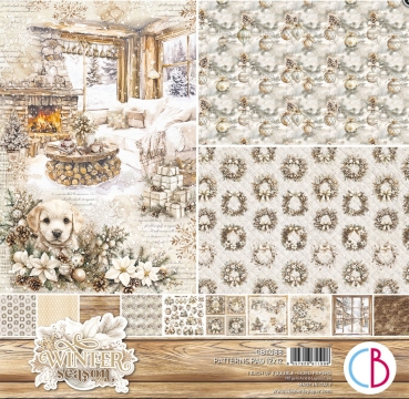 Ciao Bella Paper 12 x 12 Inch Patterns Pad Winter Season