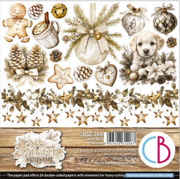 Ciao Bella Paper 6 x 6 Inch Fussy Cut Pad Winter Season