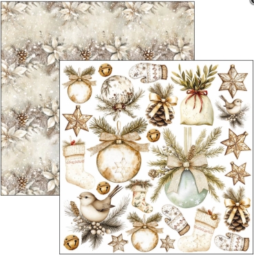 Preview: Ciao Bella Paper 6 x 6 Inch Fussy Cut Pad Winter Season