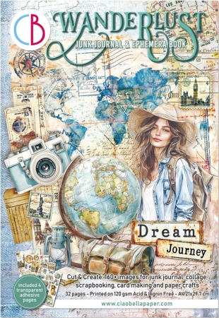 Ciao Bella Paper Junk Journal and Ephemera Book A4 Wanderlust