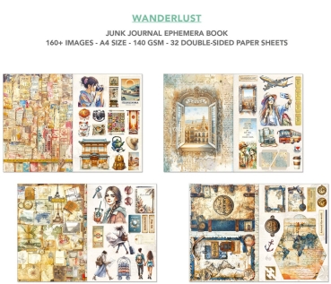 Preview: Ciao Bella Paper Junk Journal and Ephemera Book A4 Wanderlust