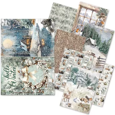 Ciao Bella Paper Rice Paper Reispapier A5 Mixed Forest Tales