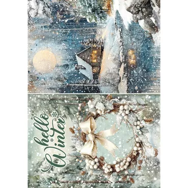 Preview: Ciao Bella Paper Rice Paper Reispapier A5 Mixed Forest Tales
