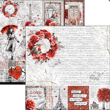 Preview: Ciao Bella Paper 12 x 12 Inch Paper Pad Je t´aime