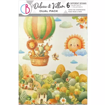 Ciao Bella Paper Lunibloom A4 Deluxe  Paper Pearl and Vellum Dual Pack Mixed
