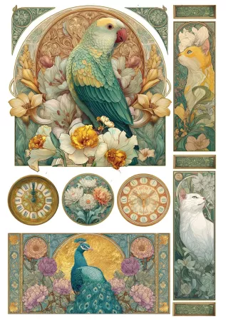 Preview: Ciao Bella Paper Rice Paper Reispapier A4 Mixed Artemis