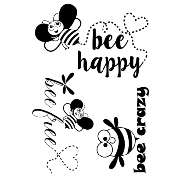 Stempel Clear Transparentstempel Bienen 3