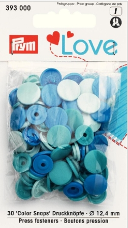 Prym Love Druckknopf Color KST 12,4 mm blau