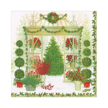 CASPARI Lunch Serviette pro Stück Winter Conservatory