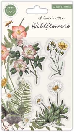 Craft Consortium Clear Stamp At Home in the Wildflowers Flora