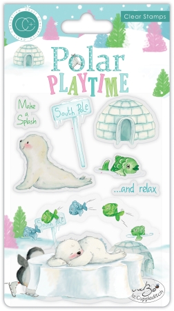 Craft Consortium Clear Stamp Transparenter Stempel Polar Playtime Make a Splash