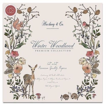Craft Consortium Winter Woodland Paper Pad 12 x 12 inch