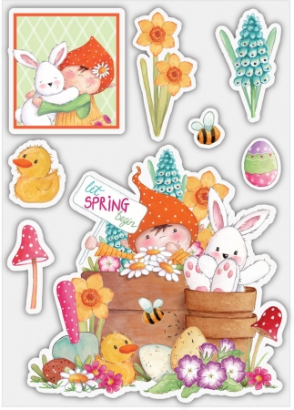 Preview: Craft Consortium Clear Stamp Transparente Stempel Let Spring Begin