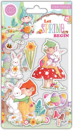 Craft Consortium Clear Stamp Transparente Stempel Let Spring Begin Bunny