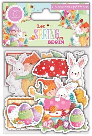 Craft Consortium Chipboard Ephemera Let Spring Begin