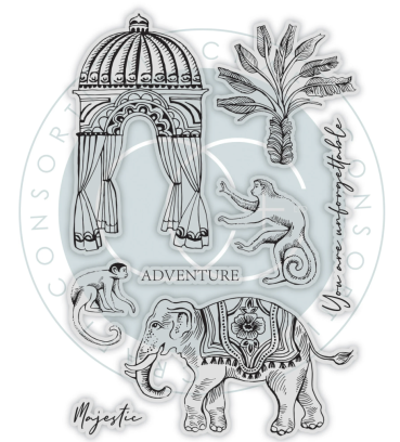 Preview: Craft Consortium Clear Stamps Palace Garden Majestic