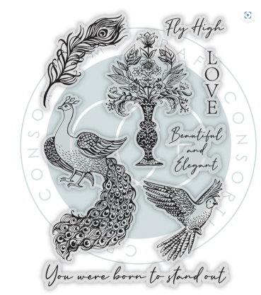 Preview: Craft Consortium Clear Stamps Palace Garden Fly