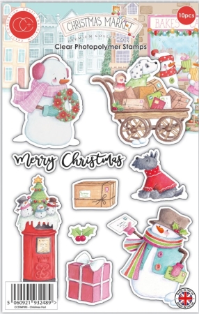 Craft Consortium Clear Stamps Transparente Stempel Christmas Market Christmas Post