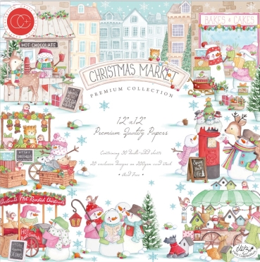 Craft Consortium 12 x 12 Inch Paper Pad Christmas Market