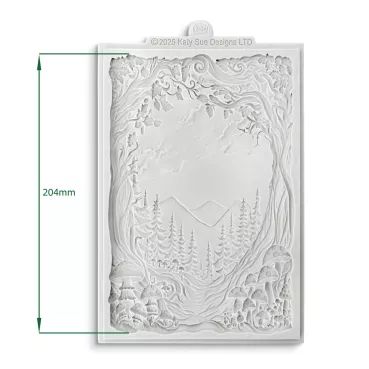 Preview: Katy Sue Designs Cosmic Shimmer Silicone Mould Enchanted Forest